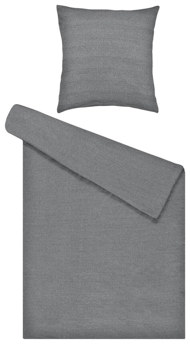 POCOline Microfaser Bettwäsche Jersey anthrazit 50% Polyester, 50% Baumwolle B/L: ca. 135x200 cm | anthrazit | 135,00/200,00 cm