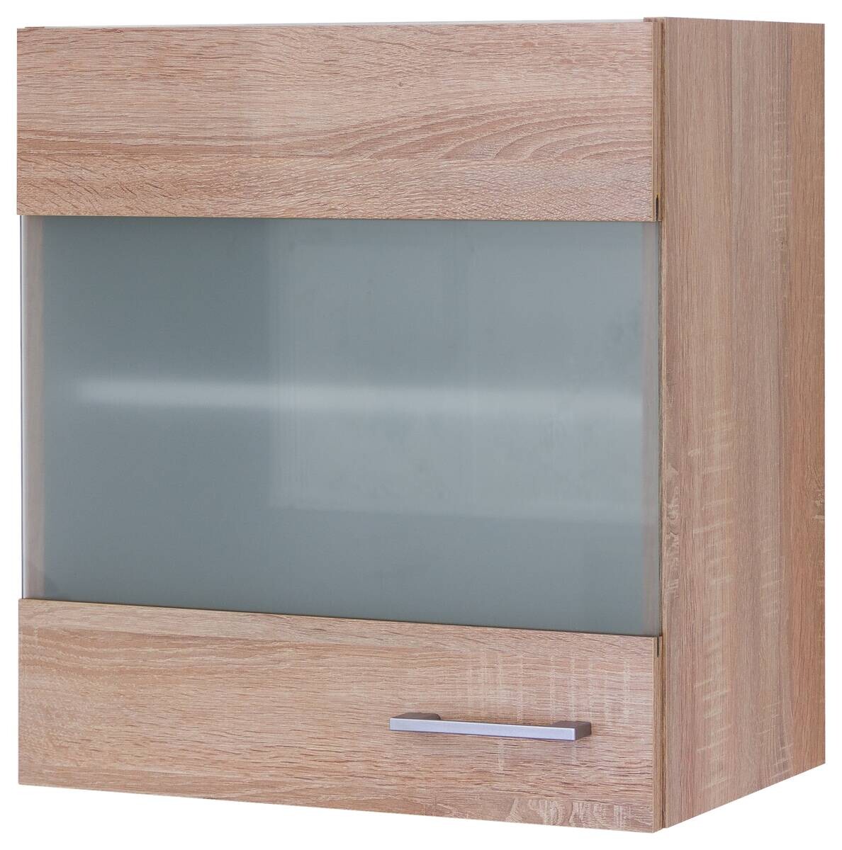 Glashängeschrank Samoa weiß Eiche Nachbildung B/H/T: ca. 50x54,8x32 cm