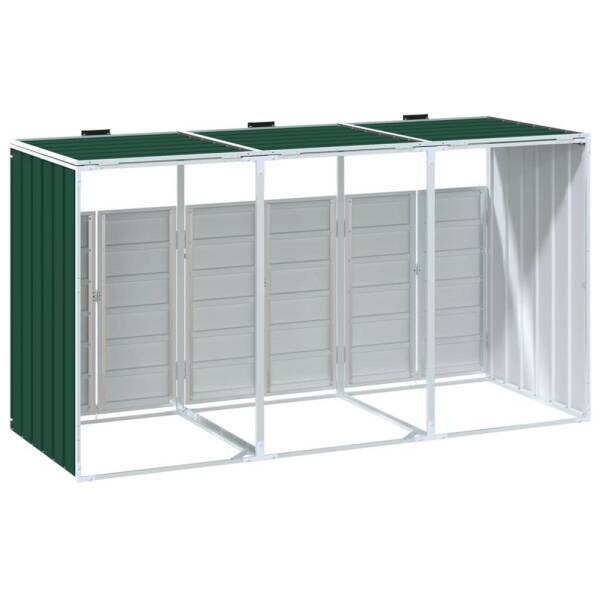 vidaXL Mülltonnenbox grün