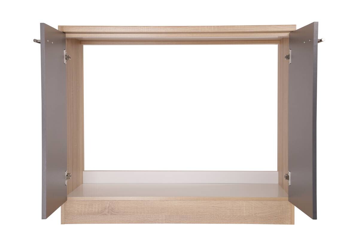 Spülenunterschrank Merle grau B/H/T: ca. 100x85x60 cm