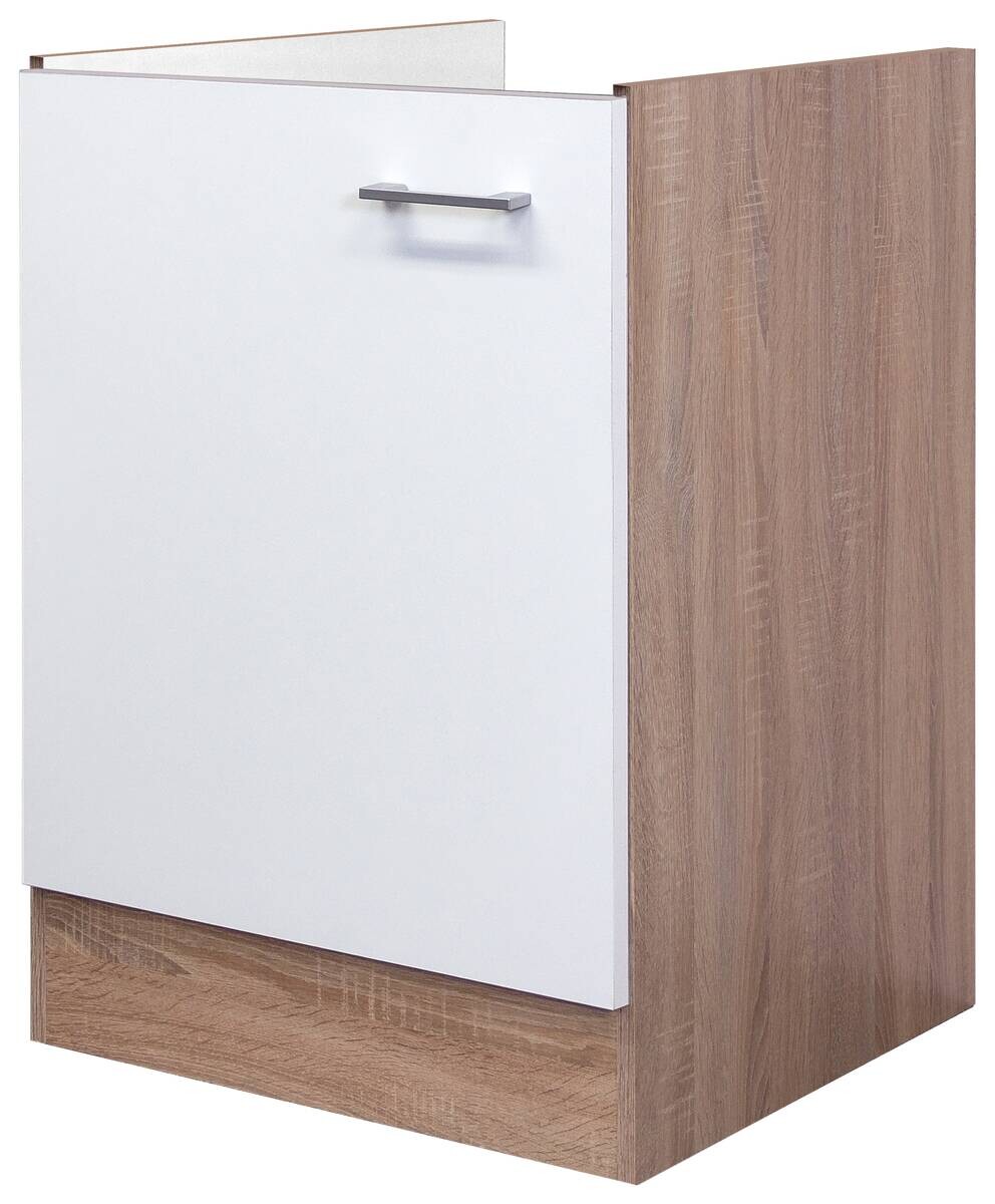 Spülenschrank Samoa weiß Eiche Nachbildung B/H/T: ca. 50x82x57 cm