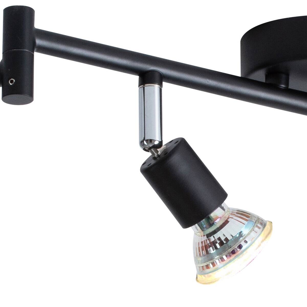 POCOline LED-Spot 6-flg. Boris schwarz B/H/L: ca. 120x9x10 cm 6 Brennstellen