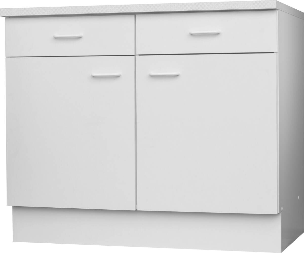 Unterschrank weiß matt B/H/T: ca. 100x85x60 cm