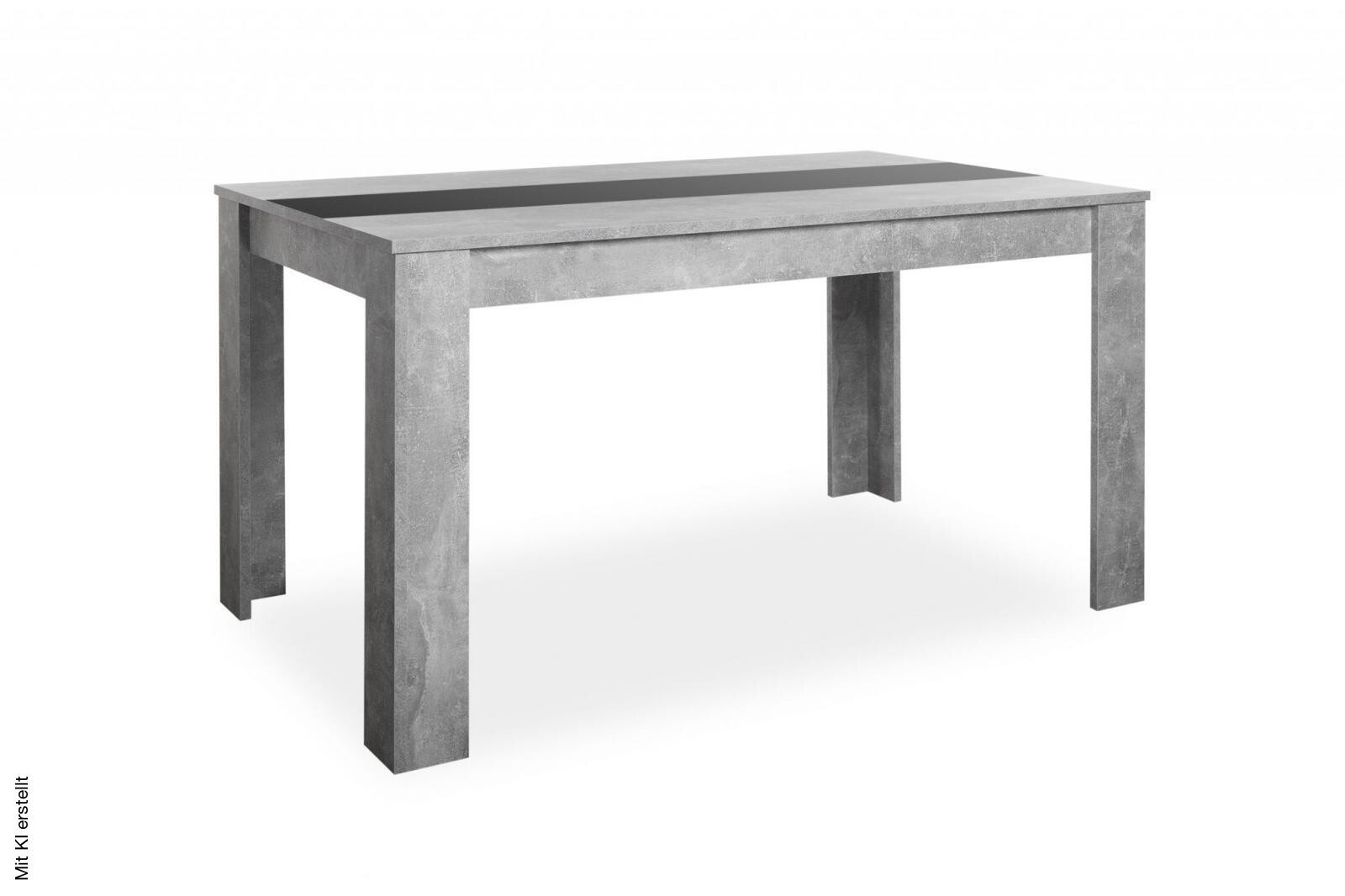 Esstisch Niklas Beton Optik B/H/T: ca. 138x74x80 cm