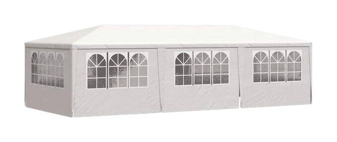vidaXL Pavillon weiß Kunststoff B/H/L: ca. 900x275x400 cm