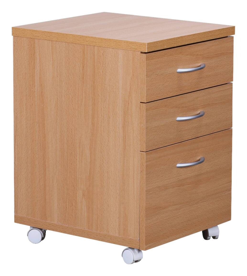 Rollcontainer braun Spanplatte B/H/T: ca. 40x60x45 cm