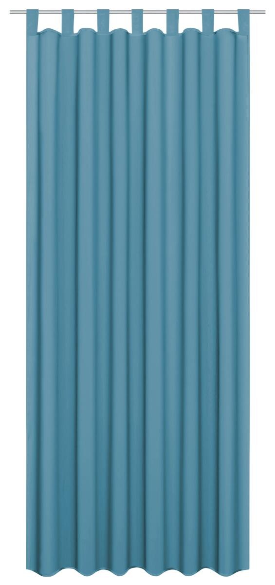 Sensation Schlaufenvorhang Look petrol 50% Polyamide, 50% Polyester B/L: ca. 140x235 cm