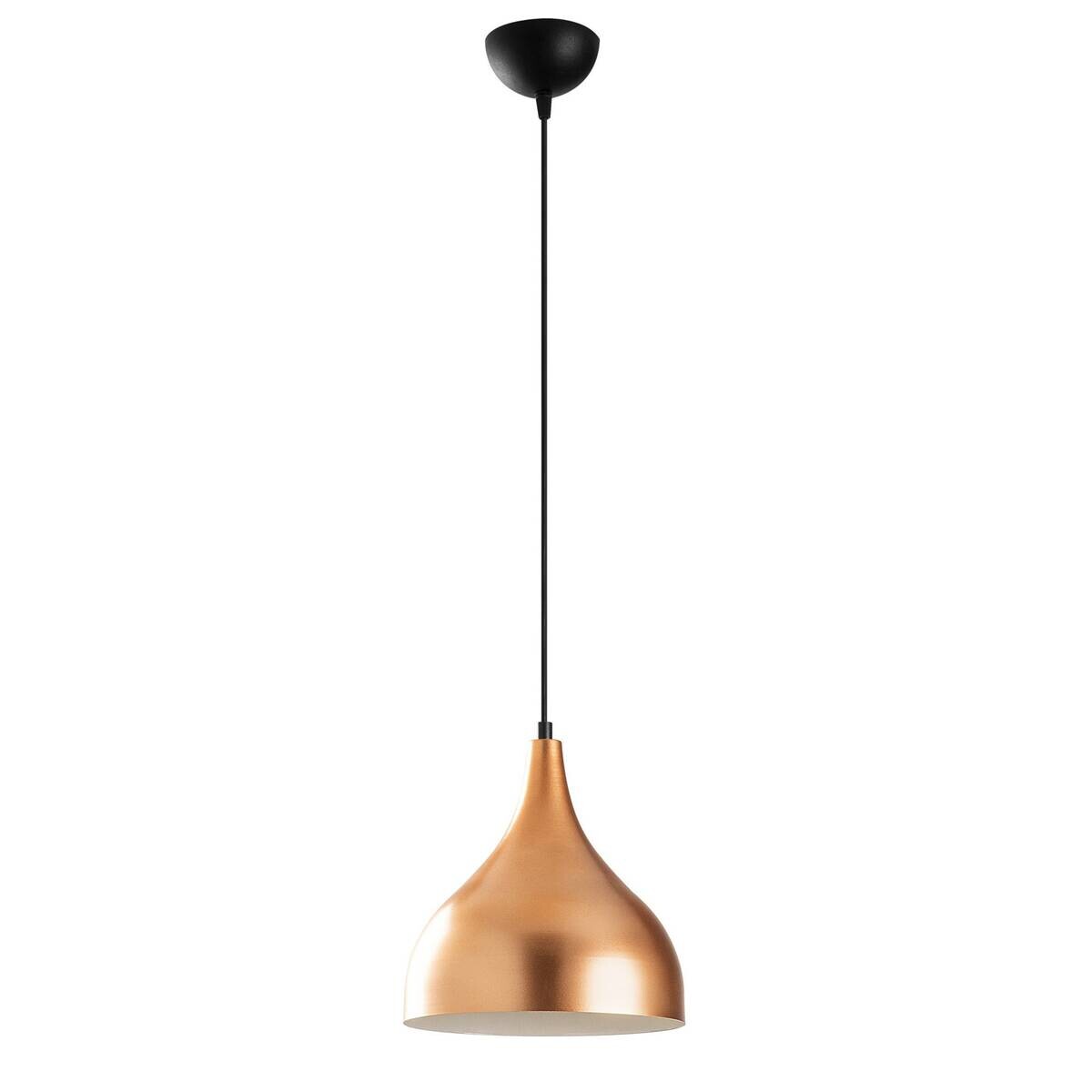 Opviq Pendelleuchte Saglam-3726 weiß Kupfer B/H/T/L/D: ca. 26x126x26x26x26 cm E27 1 Brennstellen