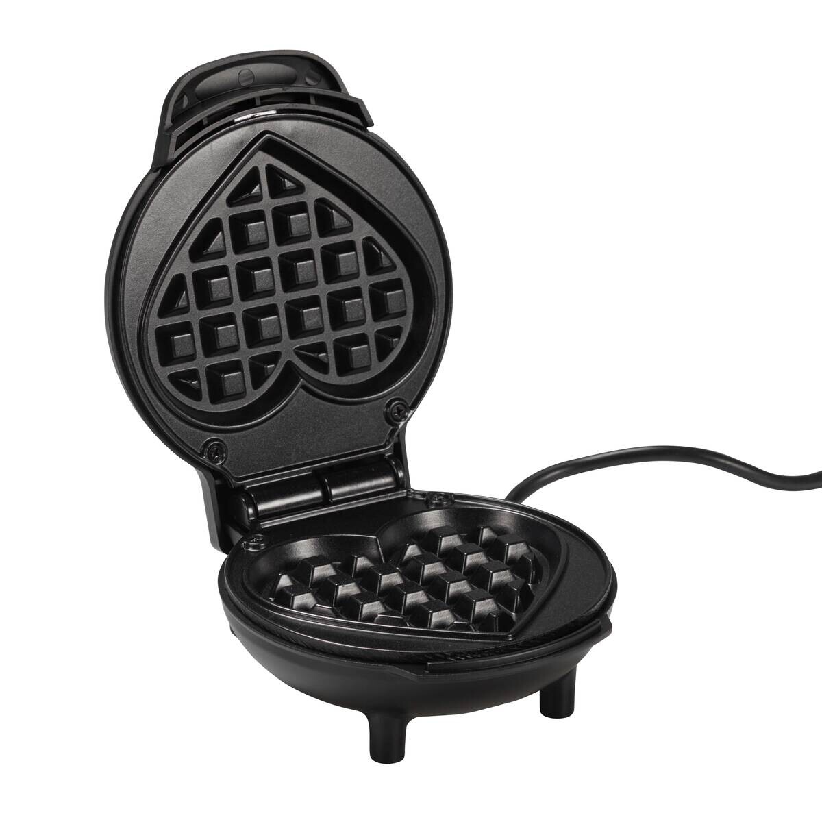 POCOline Waffelautomat schwarz Metall Kunststoff B/H/L: ca. 12,7x8,5x16,5 cm