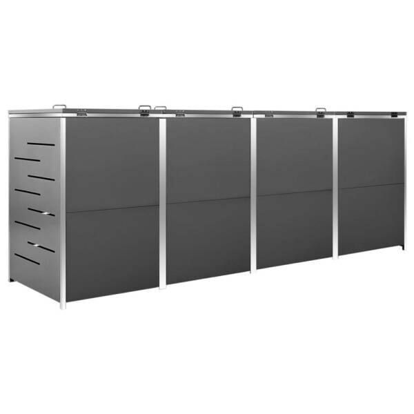 vidaXL Mülltonnenbox anthrazit