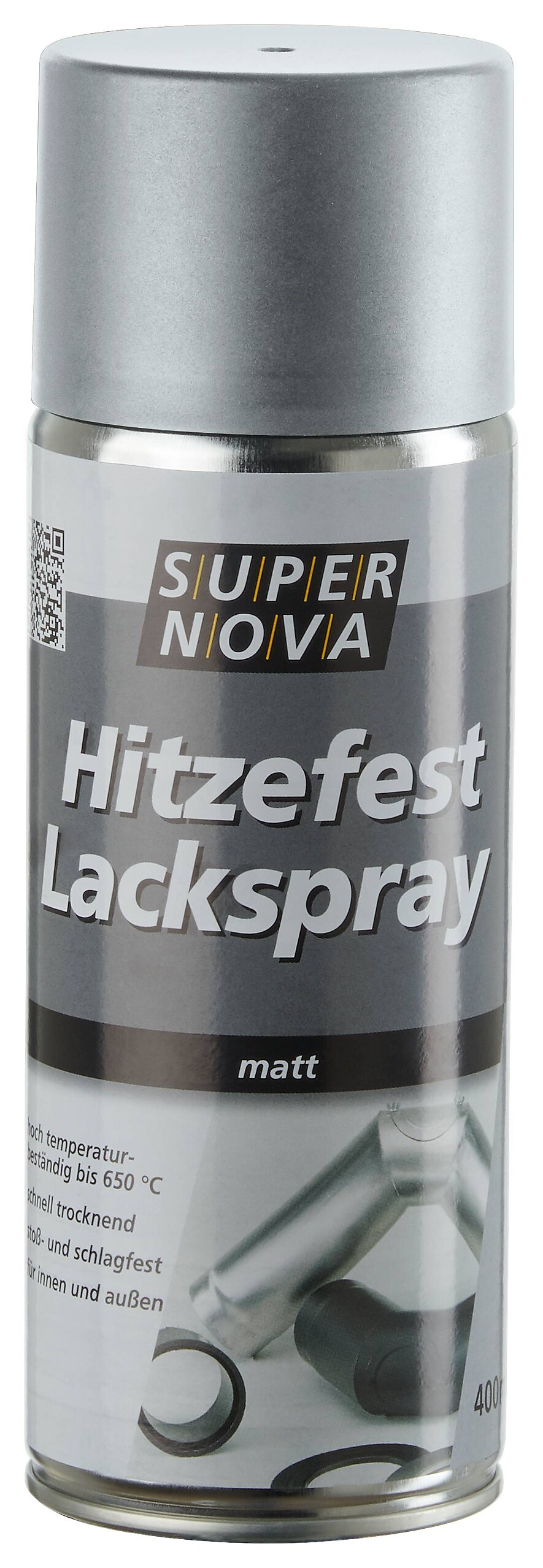 Super-Nova Lackspray Hitzefest silber matt ca. 0,4 l