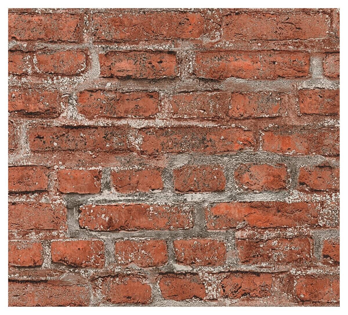 A.S.Creation Tapete bunt rot grau B/H/D: ca. 52x250x7,5 cm