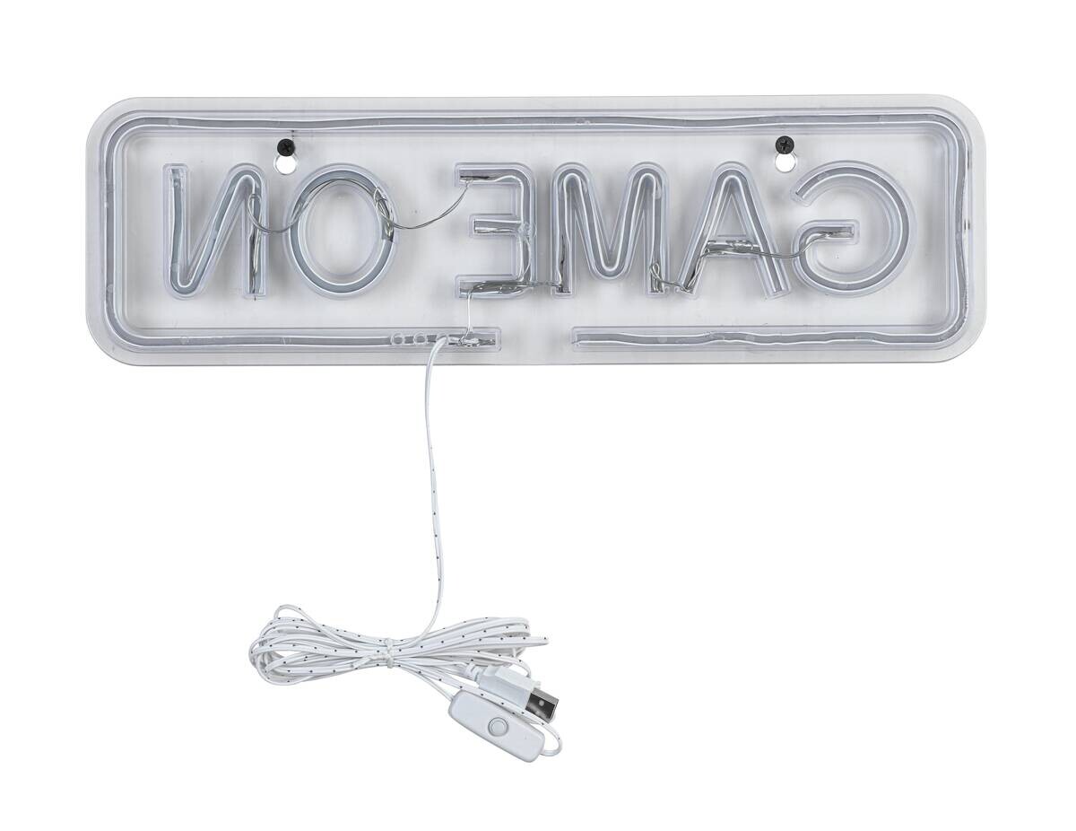 Nolo LED-Neon_Wandleuchte Game Acryl B/H/L: ca. 14x1,6x39 cm