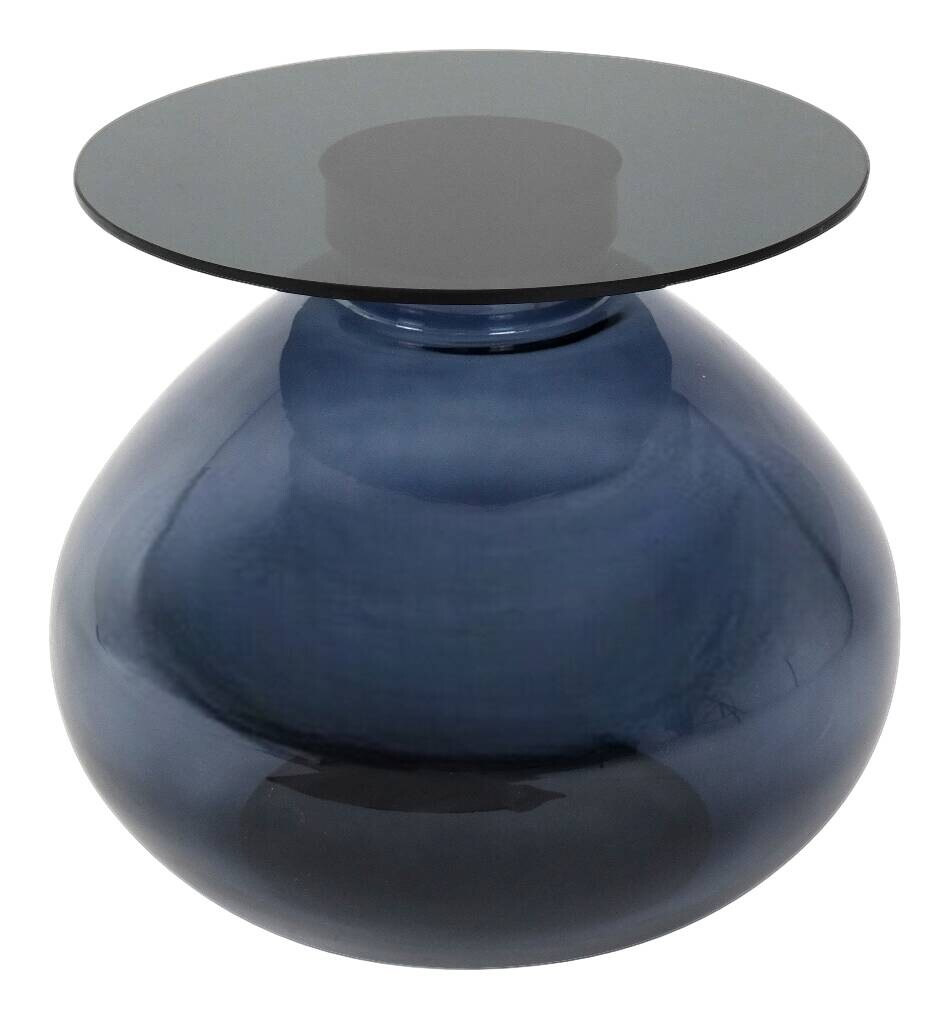 Beistelltisch Anna schwarz Glas H/D: ca. 42x52 cm