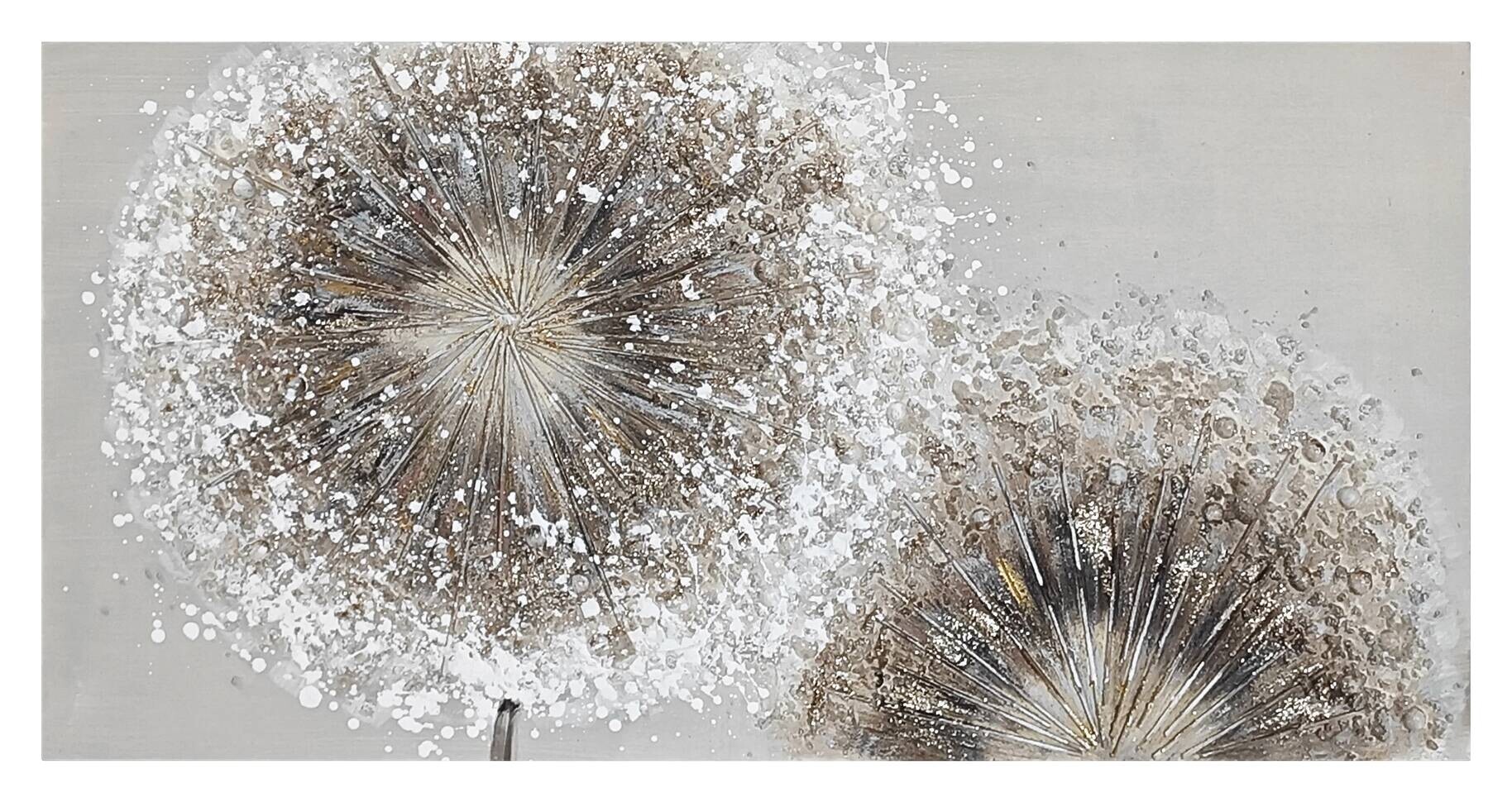 Keilrahmenbild Pusteblumen B/T/L: ca. 120x3x60 cm