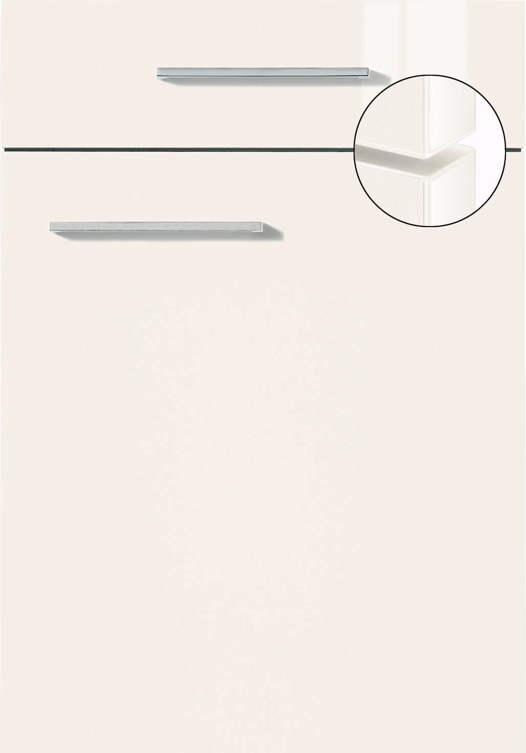 Impuls Küchenblock IP4050 rot Hochglanz weiß Hochglanz B/T: ca. 310x60 cm