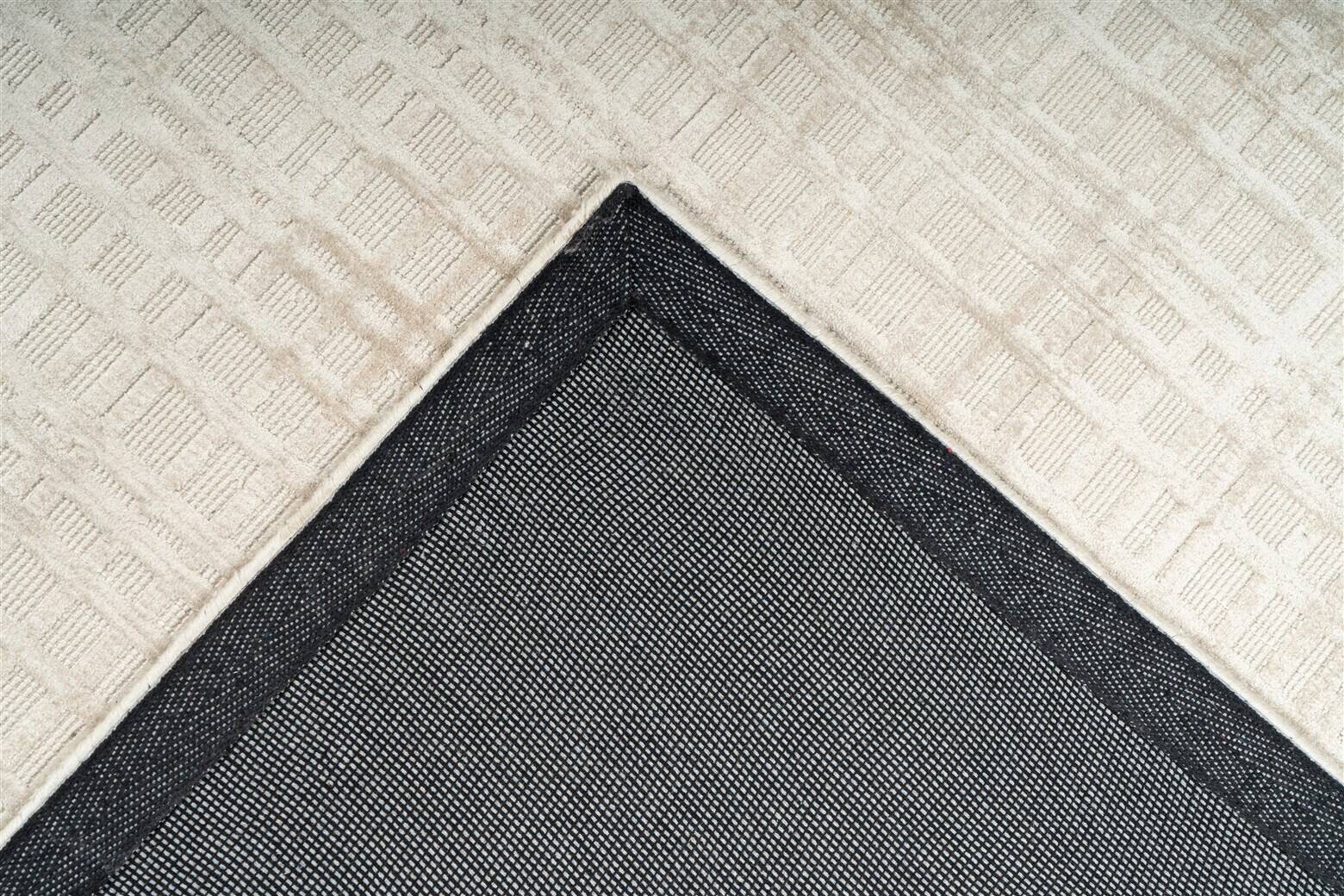 Padiro Kurzflorteppich Karma 125 silber B/H/L: ca. 120x0,8x170 cm