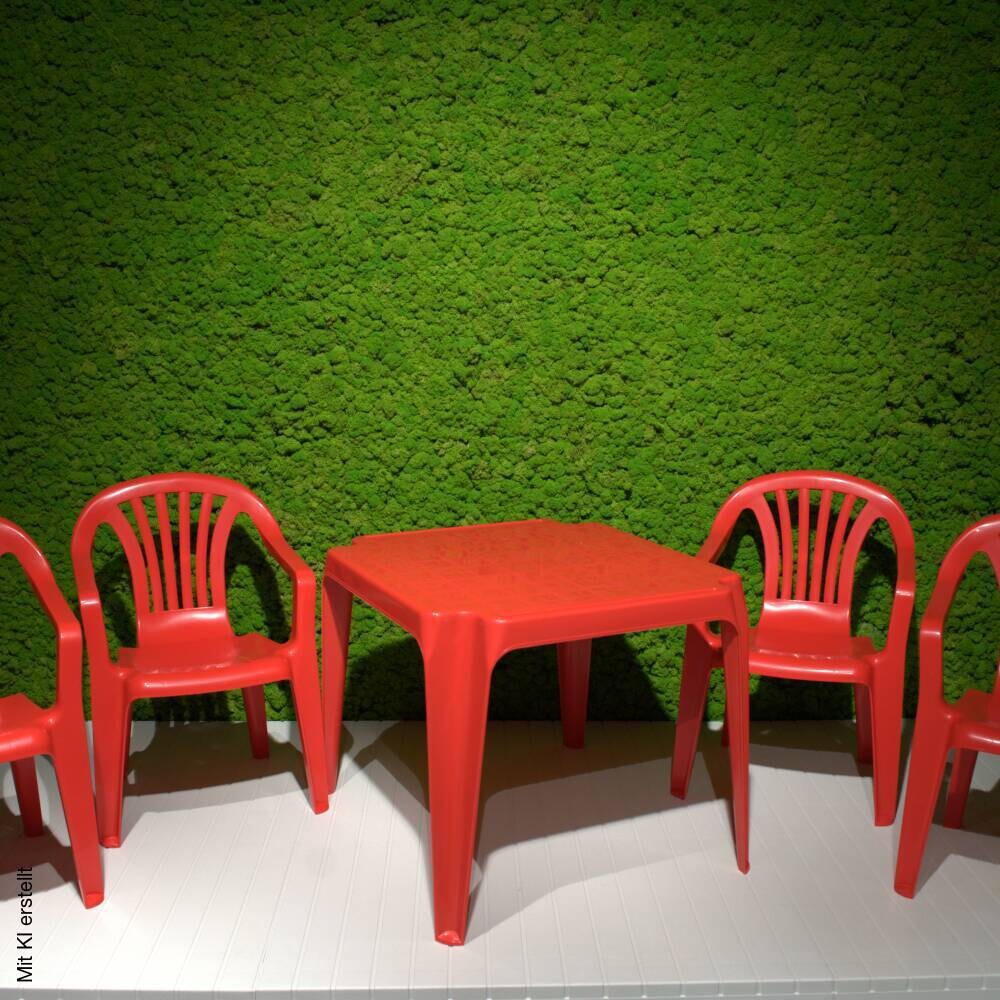 ProGarden Kindermöbel-Set rot Kunststoff B/H/L: ca. 38x53x43 cm