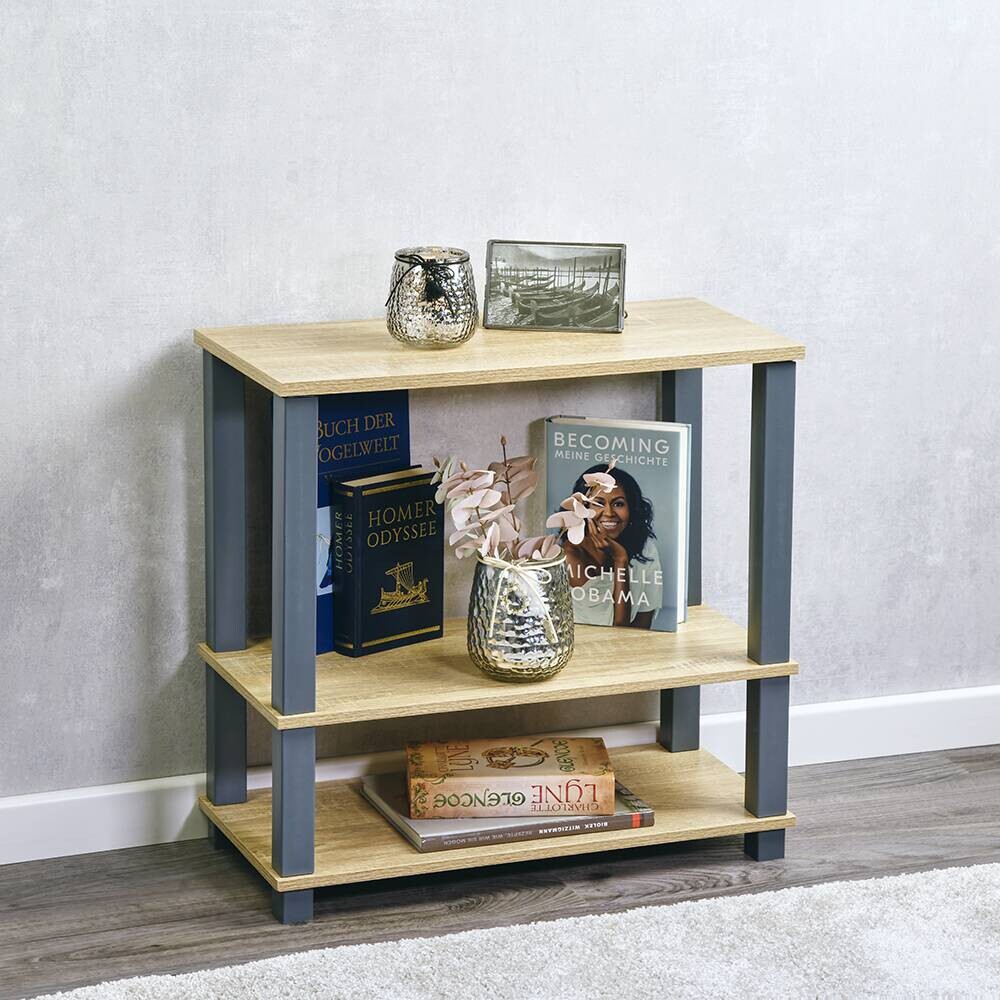 Kesper Regal grau Spanplatte B/H/L: ca. 29,5x58,5x60 cm