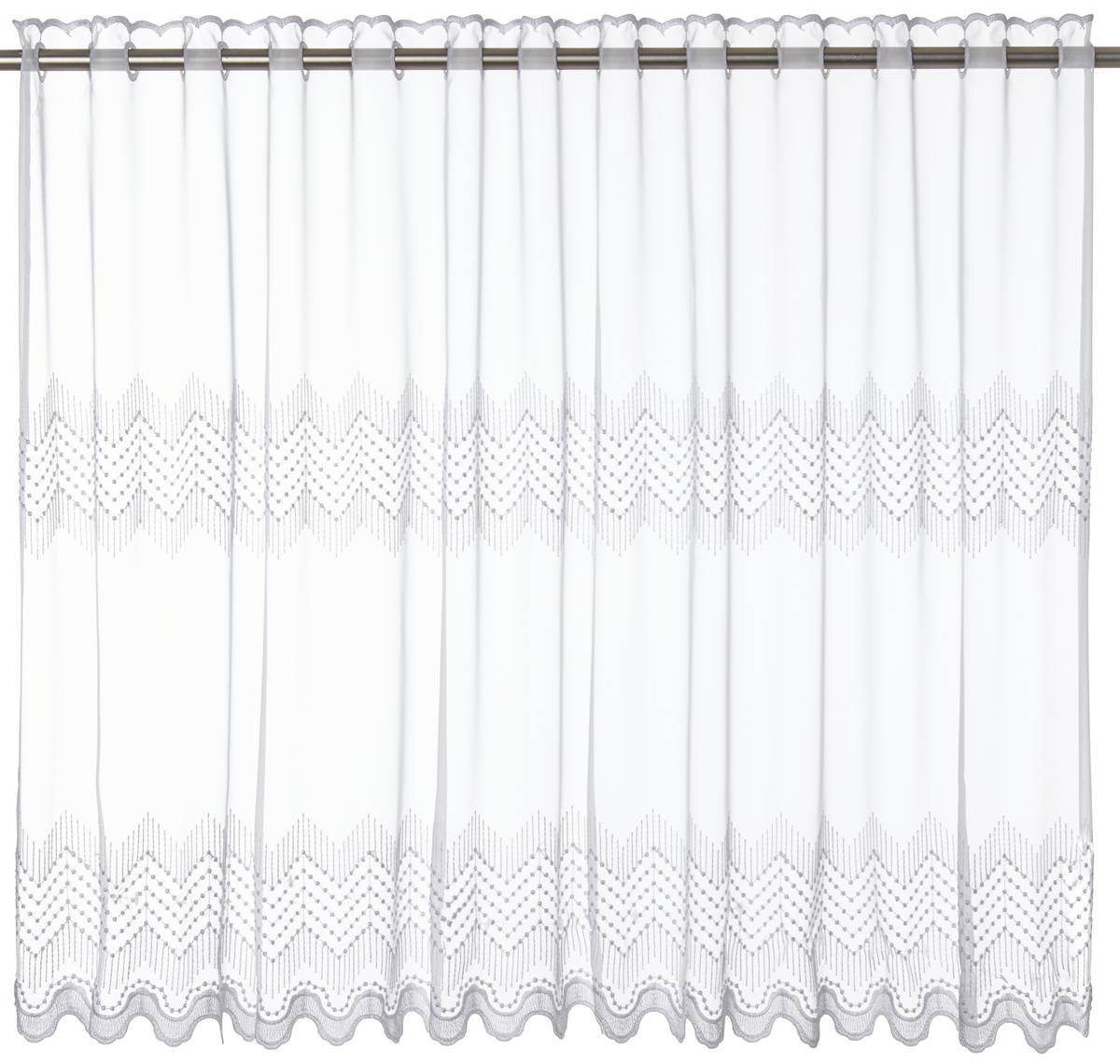 POCOline Scheibengardine Adal weiß B/L: ca. 140x75 cm