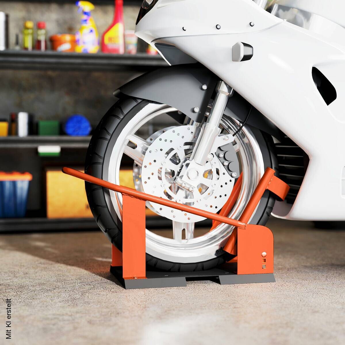 HOMCOM Motorradständer orange B/H/T/L: ca. 27x33,5x27x71,5 cm