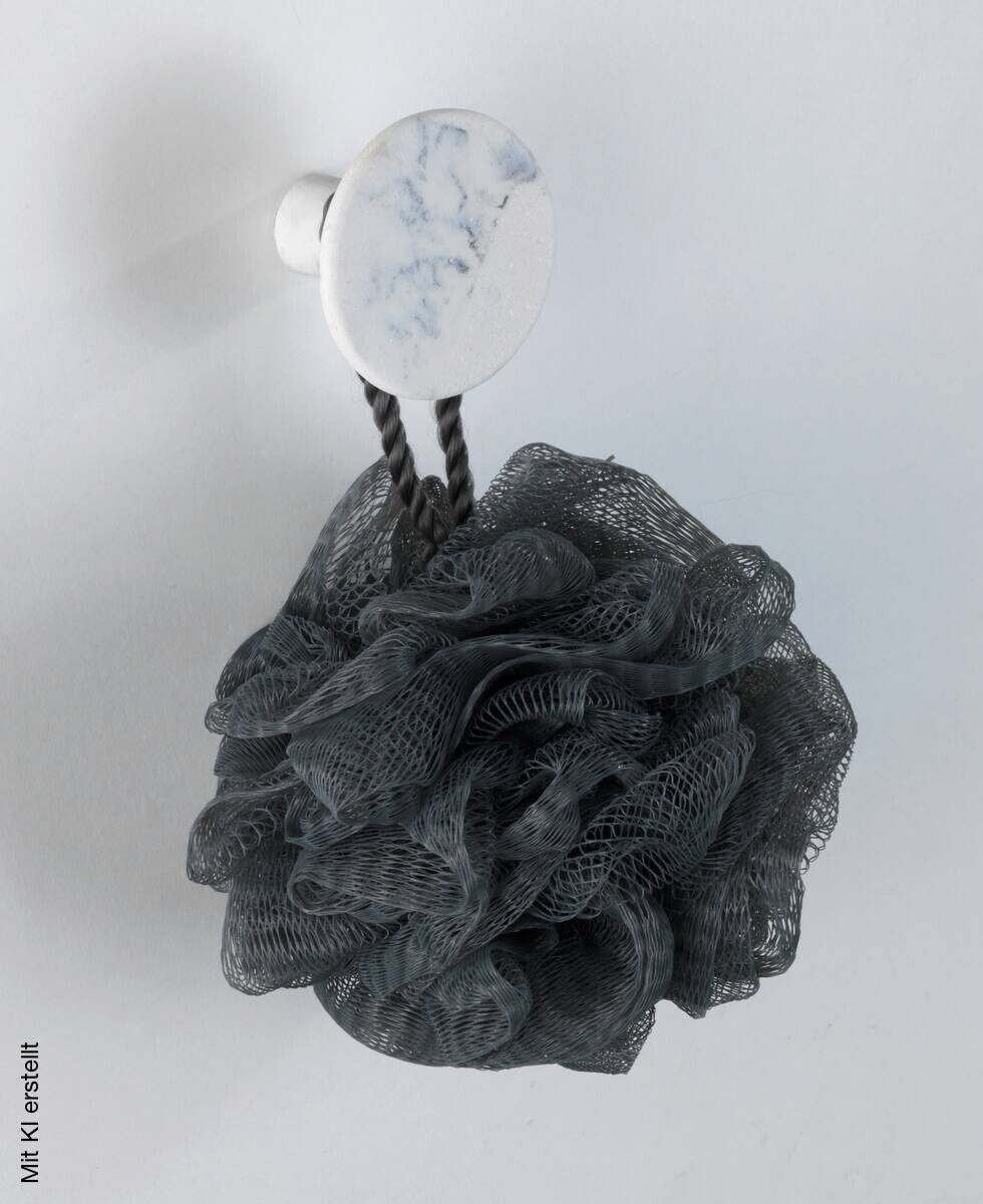 Wandhaken Melle weiß Marmor Optik D: ca. 5 cm