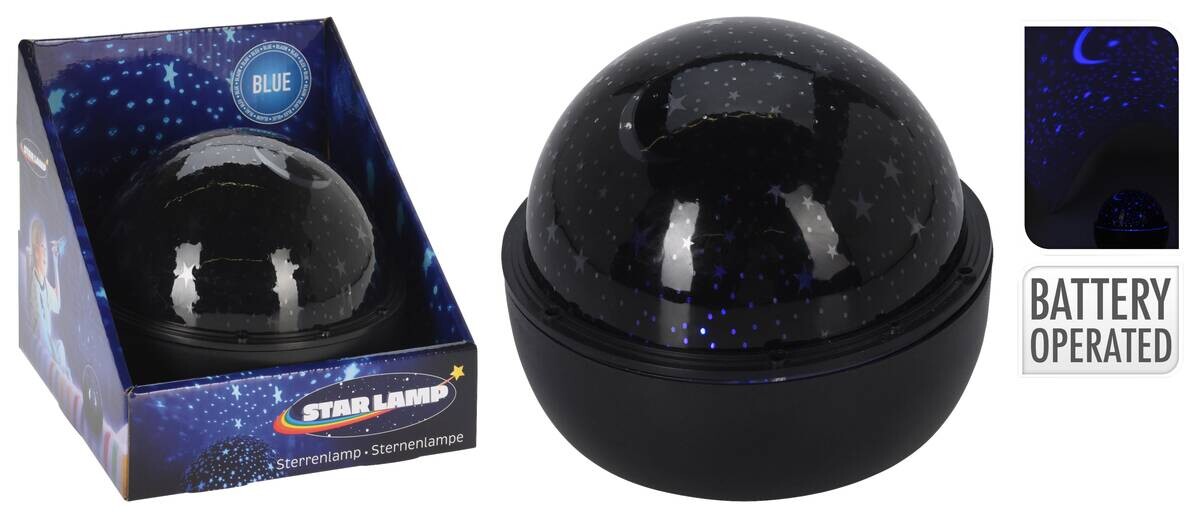 LED-Sternenlampe grau schwarz Kunststoff B/H/L: ca. 17x17x14,5 cm