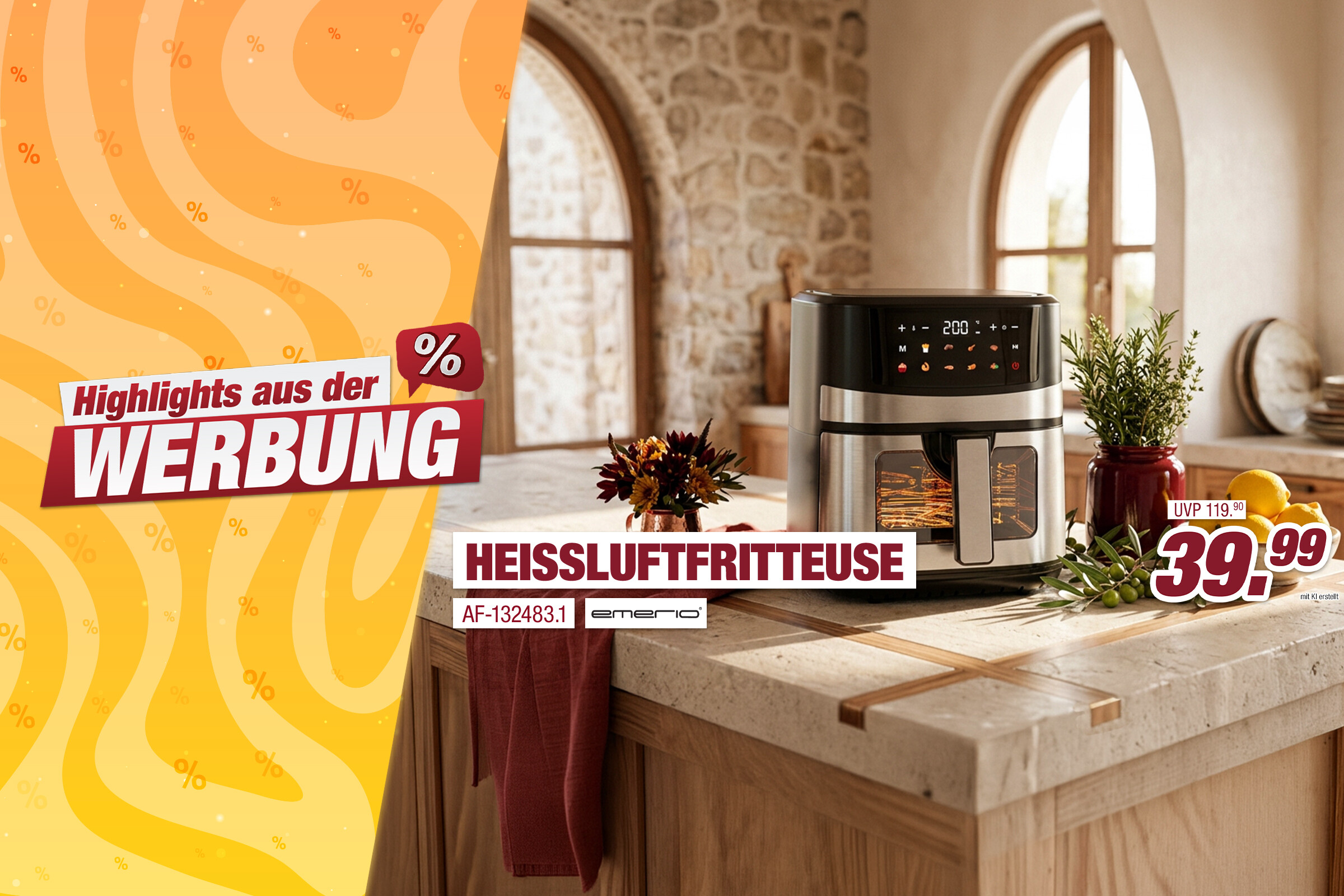 Unsere Werbe Highlights - Heißluftfritteuse Barbados