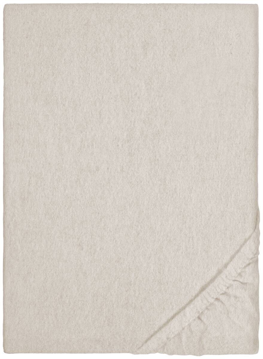 Spannbetttuch Flanell kitt 100% Baumwolle B/L: ca. 100x200 cm