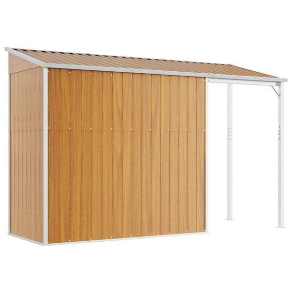 vidaXL Gartenhaus braun B/H/T: ca. 277x181x110,5 cm