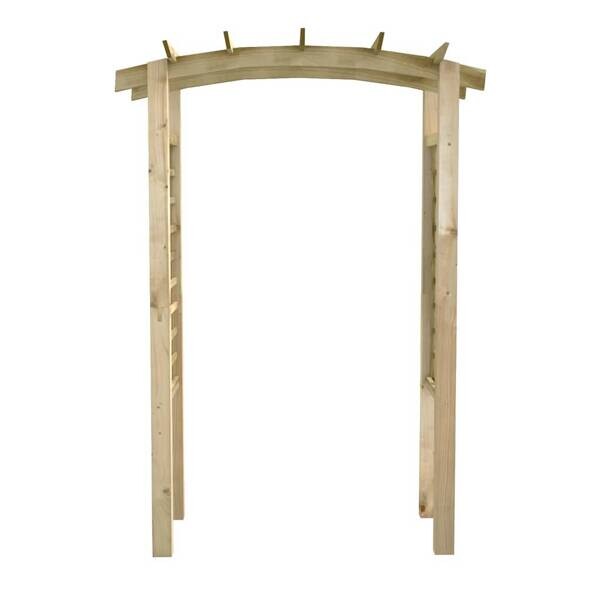 Gartenbogen braun B/H/T/L: ca. 210x150x60x60 cm