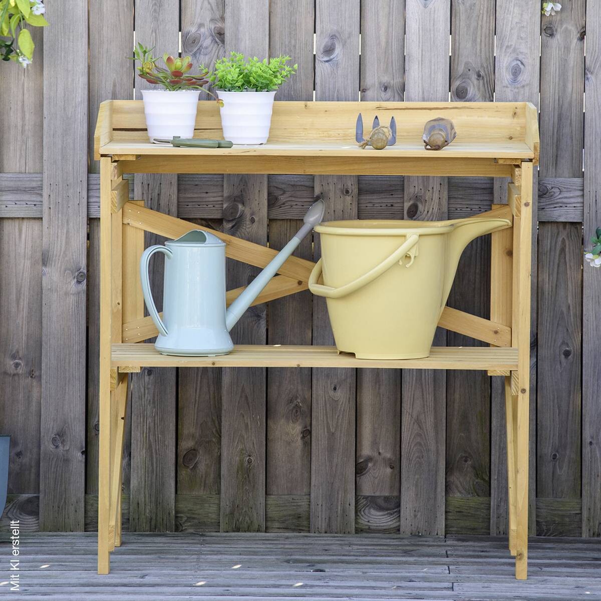 Outsunny Pflanztisch natur B/H/T: ca. 40x84x80 cm ca. 40 kg