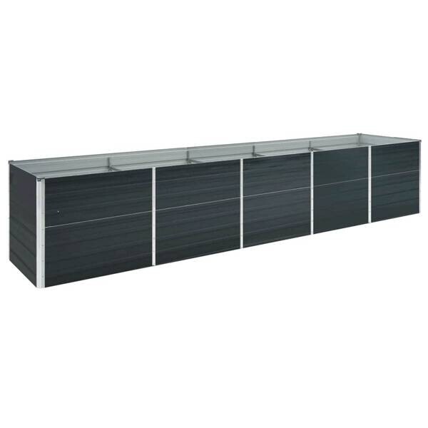 Garten-Hochbeet anthrazit Stahl B/H/L: ca. 80x77x400 cm