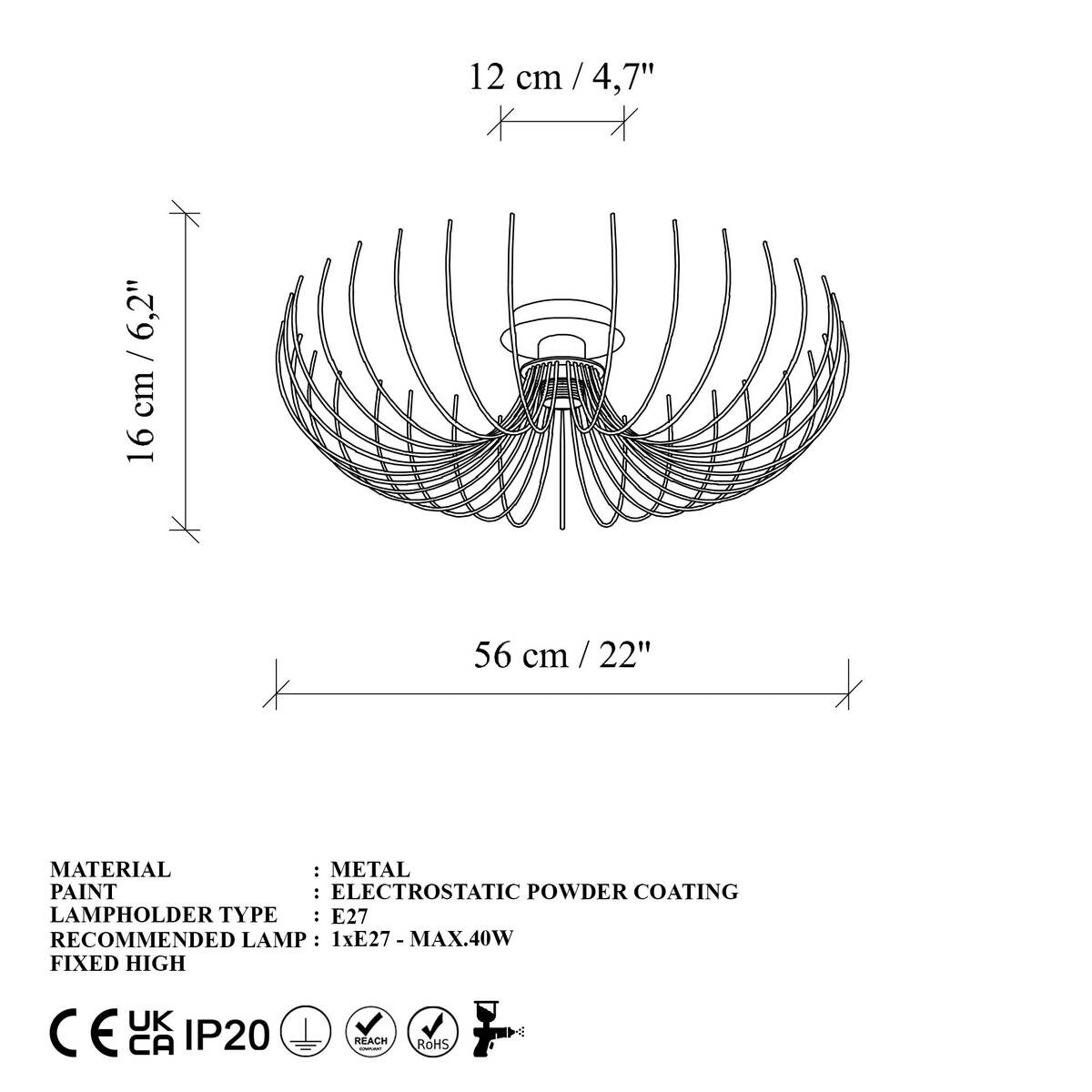 Opviq Pendelleuchte Karsortel gold B/H/T/L/D: ca. 56x16x56x56x56 cm E27 1 Brennstellen
