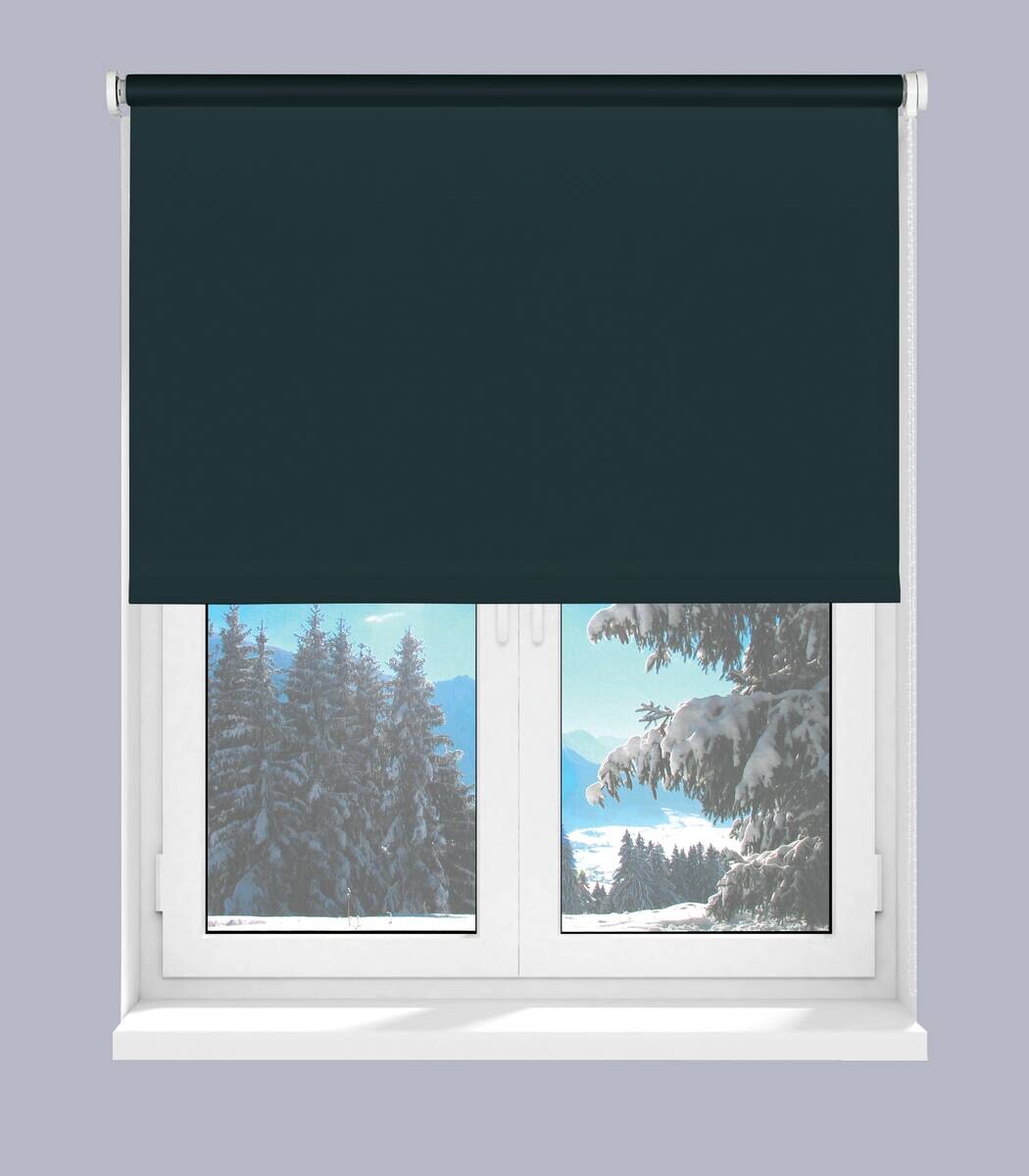 Boviva Thermo Seitenzugrollo Verdunklungsqualität anthrazit B/L: ca. 62x175 cm