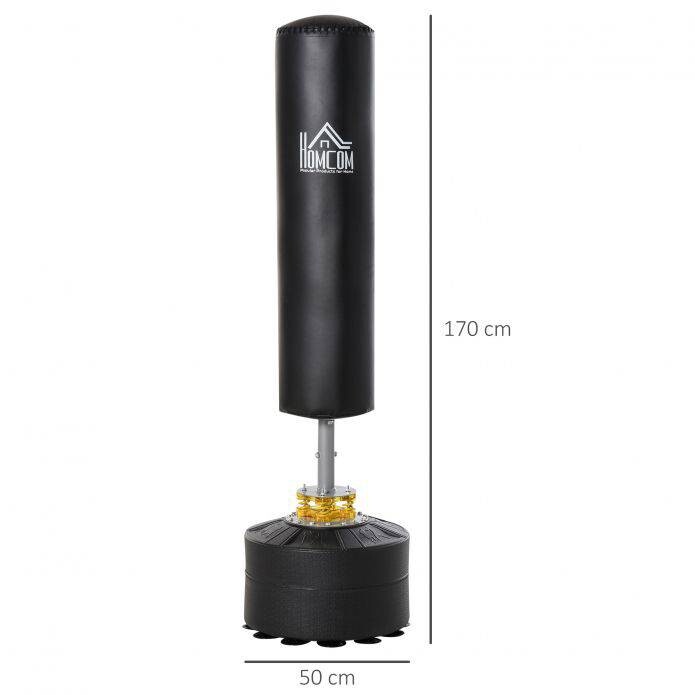 HOMCOM Standboxsack schwarz Stahl B/H: ca. 50x170 cm