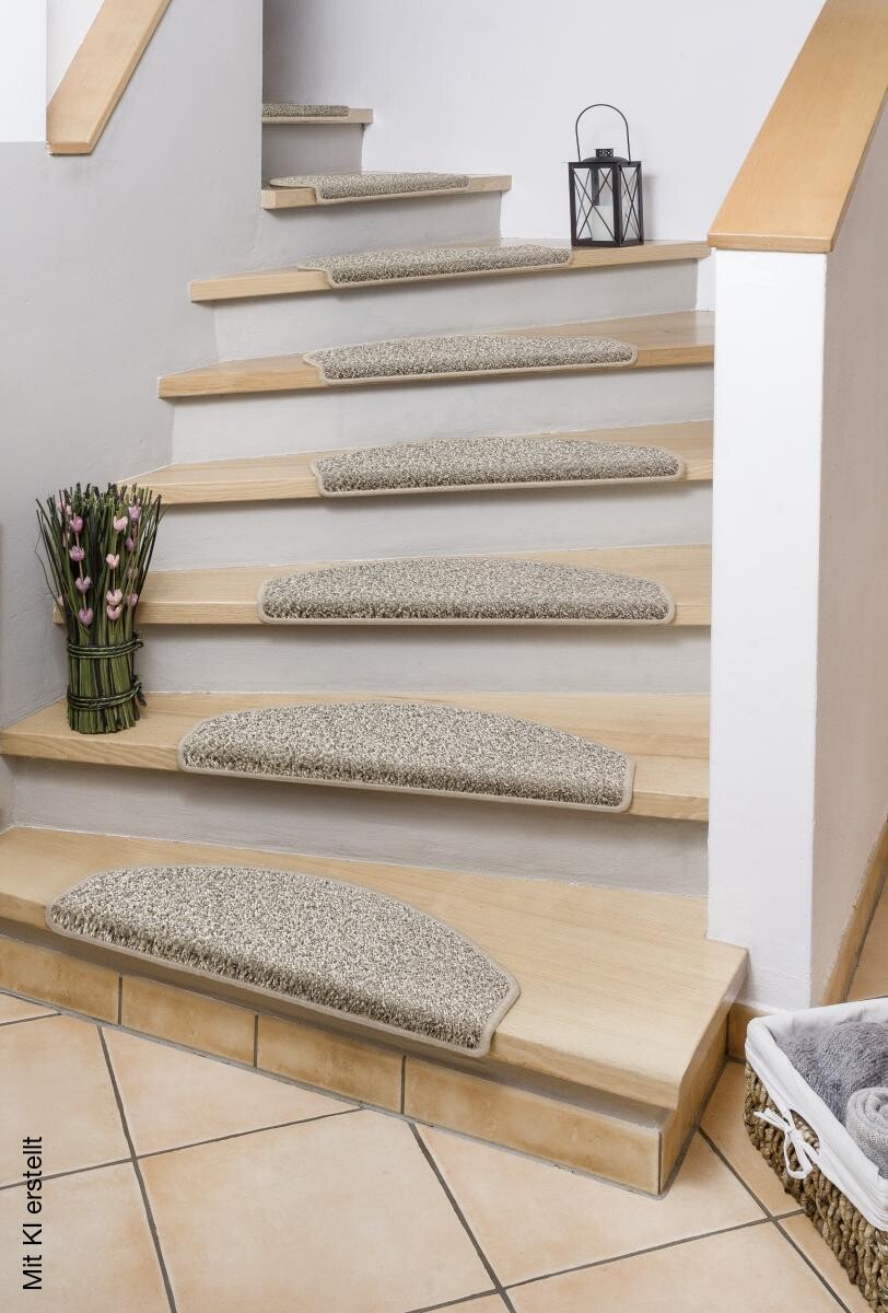 Stufenmatte Mount Twist beige B/L: ca. 28x65 cm