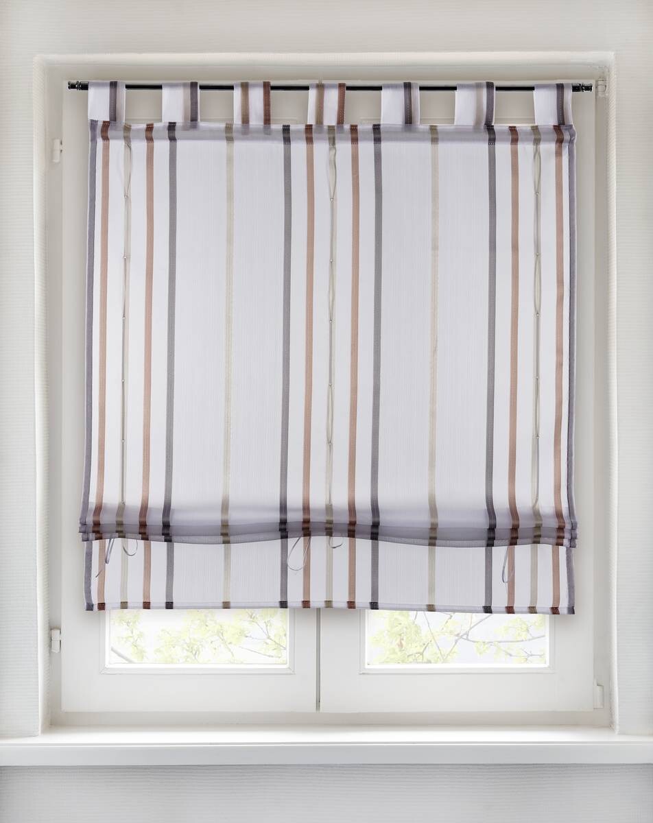 POCOline Bändchenrollo Nicole rosé B/L: ca. 80x135 cm