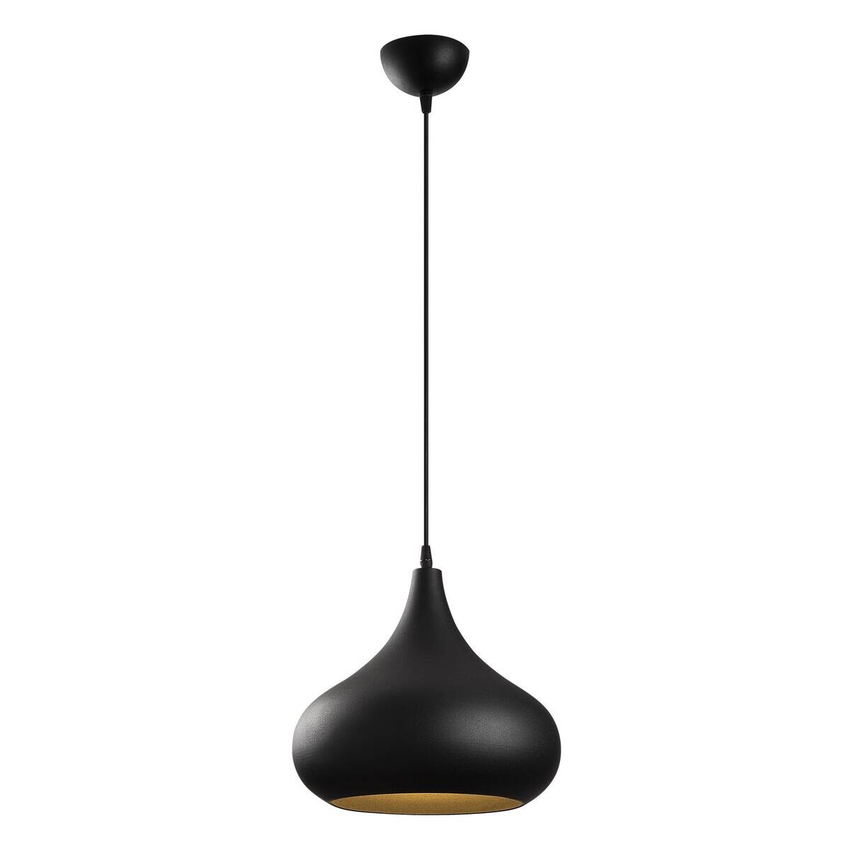 Opviq Pendelleuchte Saglam gold schwarz Metall B/H/T/L/D: ca. 30x126x30x30x30 cm E27 1 Brennstellen