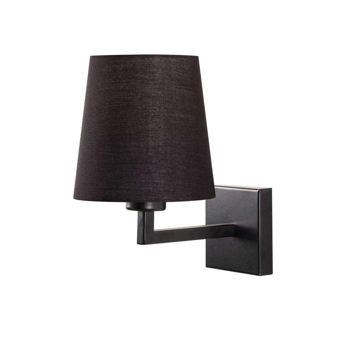 Opviq Wandleuchte schwarz Metall B/H/L: ca. 24x30x18 cm E27 1 Brennstellen