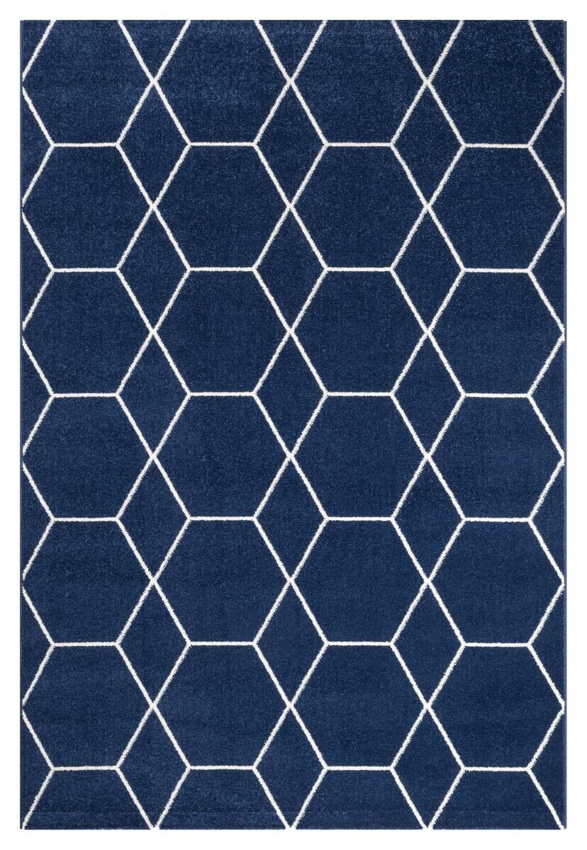 Sanat Teppich Trellis marine B/L: ca. 140x200 cm