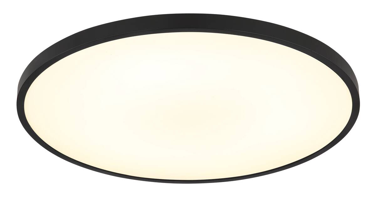 GLOBO Deckenleuchte mattschwarz Opal Kunststoff H/D: ca. 4x40 cm 1 Brennstellen