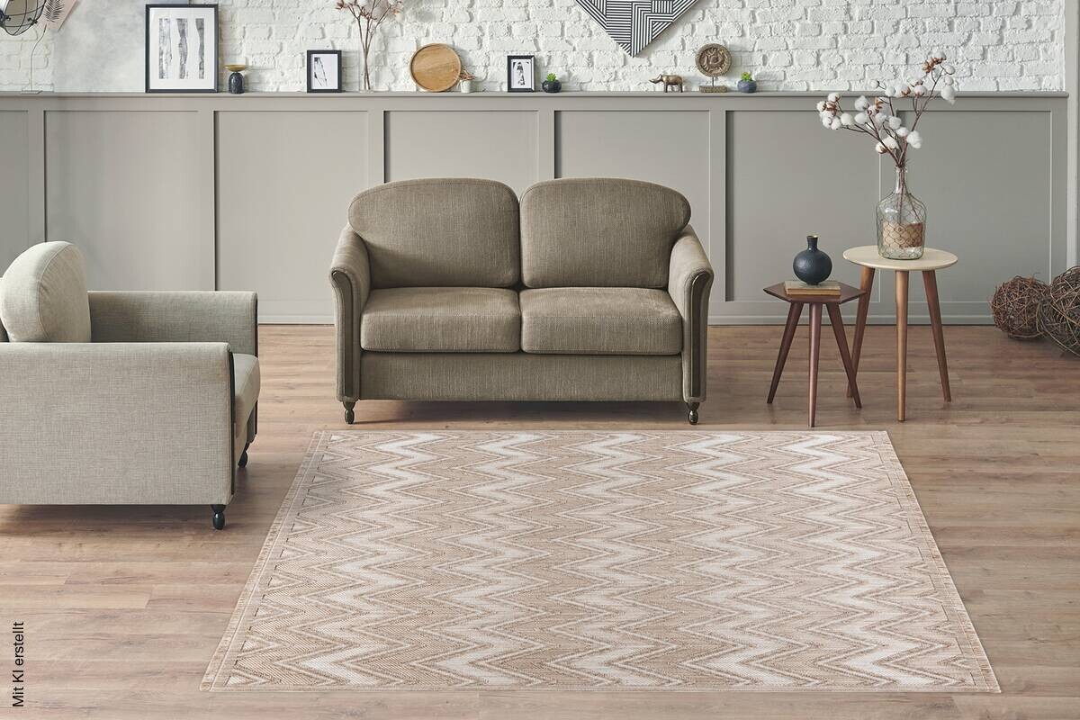 360Living Teppich Sarai beige B/L: ca. 120x170 cm