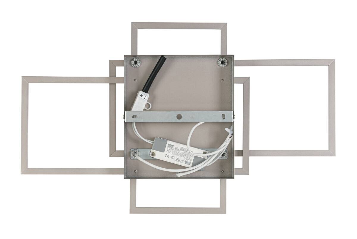 Nolo LED-Deckenleuchte Twin champagner Metall B/H/L: ca. 36x9,1x58 cm