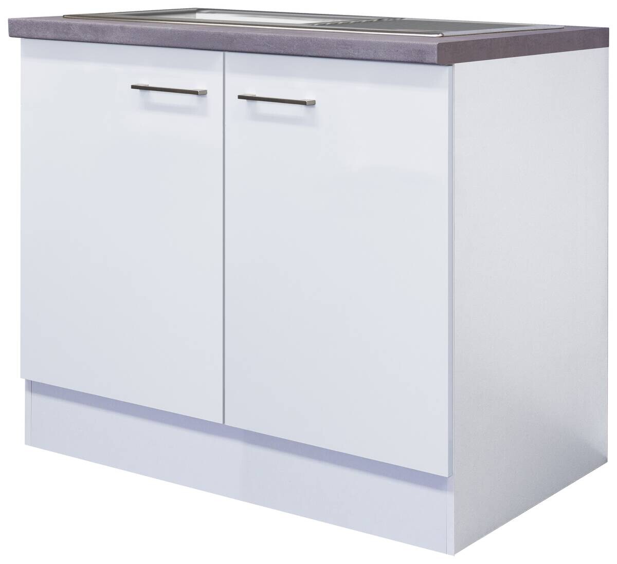 Spülenschrank Vita weiß matt B/H/T: ca. 100x86x60 cm