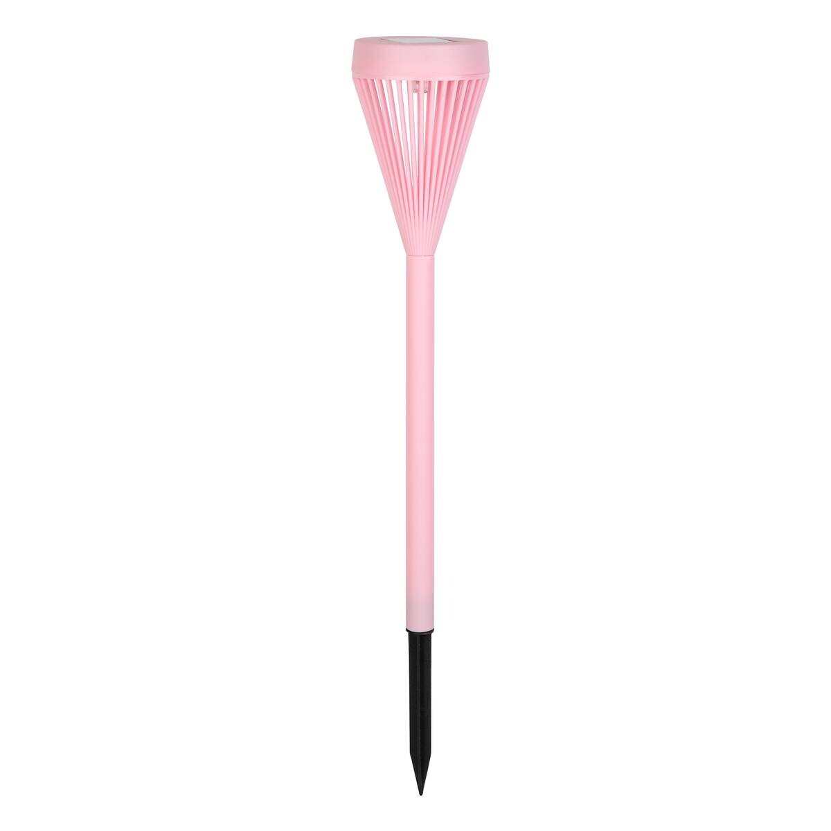 Solarleuchte rosa Kunststoff H/D: ca. 42,5x7,4 cm