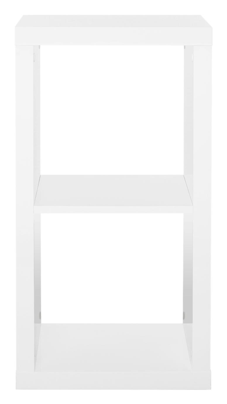 Regal Milano weiß Lack Hochglanz B/H/T: ca. 40x75x33 cm
