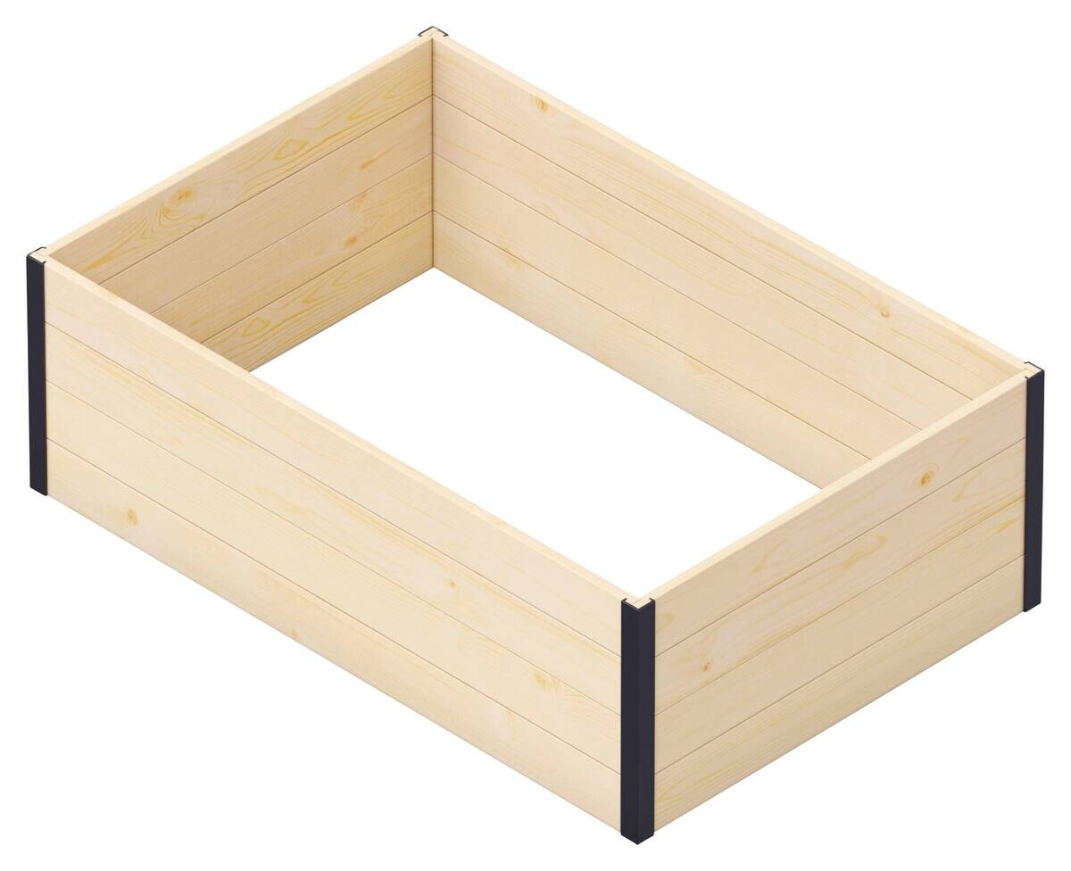 UPYARD Hochbeet MODERN natur Holz B/H/L: ca. 80x40x120 cm