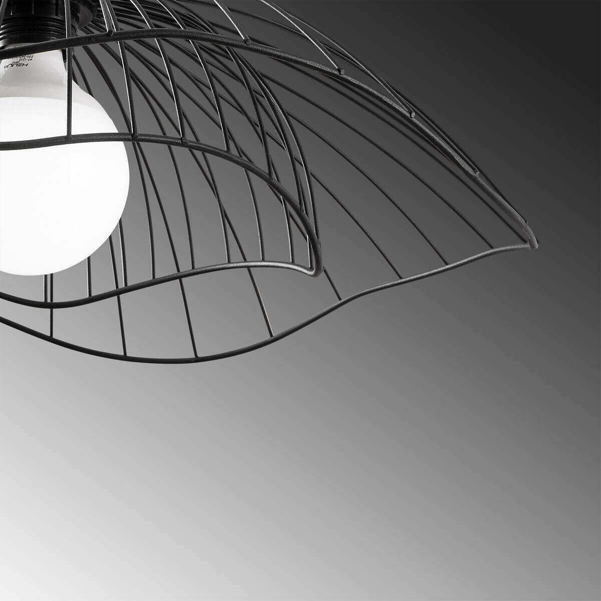 Opviq Pendelleuchte Farac-6380 schwarz B/H/T/L/D: ca. 50x111x50x50x50 cm E27 1 Brennstellen