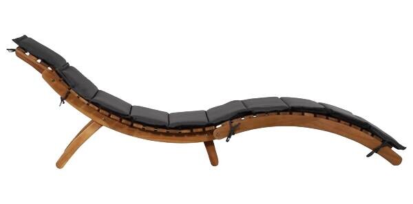 vidaXL Gartenliege braun Polyester B/H/L: ca. 55x64x184 cm